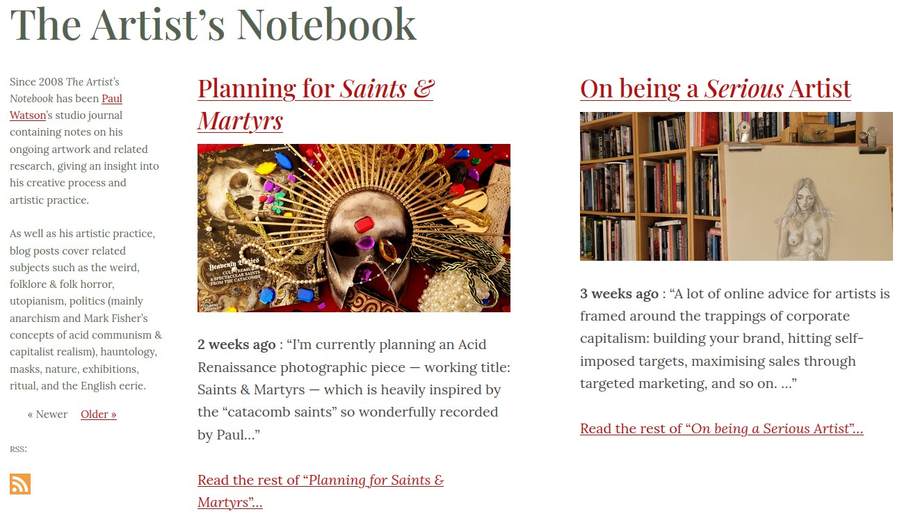 Artist Notebook Example Indie Internet Index